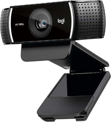 Picture of Logitech C922x HD Pro PC Webcam, Full HD 1080p/30fps or 720p/60fps Video, HD Light Correction, Works with Microsoft Teams, Google Meet, Zoom, Nintendo Switch 2’s new GameChat mode, Mac/Tablet- Black