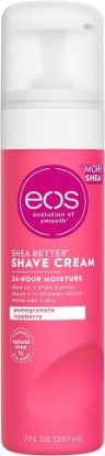 Picture of eos Shea Better Shaving Cream for Women - Pomegranate Raspberry | Shave Cream, Skin Care and Lotion with Shea Butter and Aloe | 24 Hour Hydration | 7 fl oz | Pack of 3