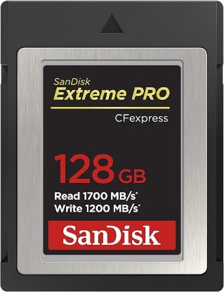 Picture of Sandisk 128GB Extreme PRO CFexpress Card Type B - SDCFE-128G-GN4NN