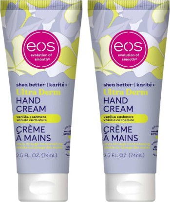 Picture of eos Shea Better Hand Cream - Vanilla Cashmere Hand Lotion | Instant Hydration + Lasting Protection | 2.5 oz (Pack of 2)