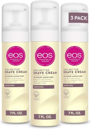 Picture of eos Shea Better Shaving Cream for Women - Vanilla Bliss, Shave Cream, Skin Care and Lotion with Shea Butter and Aloe, 24 Hour Hydration, 7 fl oz, Pack of 5