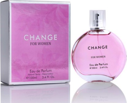 Picture of Change Eau De Parfum for Women - Spicy pink pepper on Top Pairing Floral Heart Notes of Jasmine & Iris - Suitable for Casual Wear - Mild & Paraben Free - Elegant 100ml Bottle Packaged in a Box