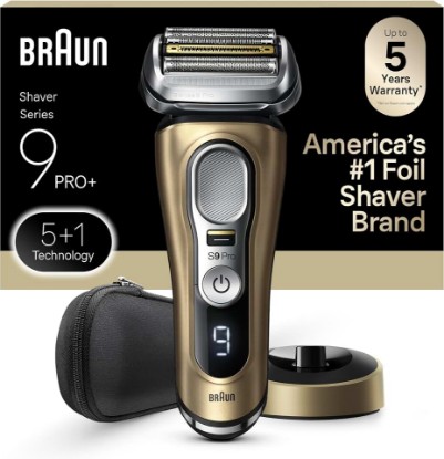 Picture of Braun Series 9 Pro 9419s Electric Shaver for Men, Wet & Dry Razor, Shaving Kit with 4+1 Head with ProLift Trimmer GreenCircle Certified: Certified Energy Savings