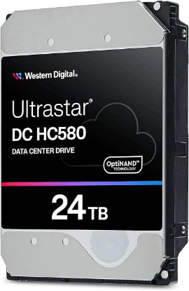 Picture of Western Digital Ultrastar DC HC580 WUH722424ALE604 0F62798 24TB 7.2K RPM SATA 6Gb/s 512e 3.5in Enterprise Hard Drive (Renewed)