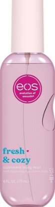 Picture of eos Cashmere Body Mist, Fresh & Cozy, Body Spray for Women, Hair Mist, Moisturizing, Hyaluronic Acid, Glycerin, Vegan, Cruelty-free, 6 fl oz
