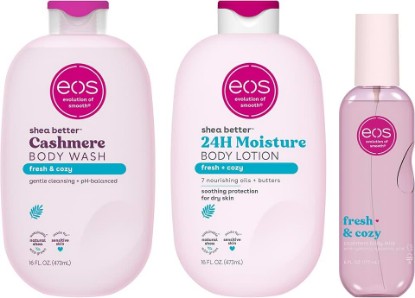 Picture of eos Essentials Bundle - Body Wash, Body Mist, Body Lotion - Fresh & Cozy