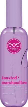 Picture of eos Cashmere Body Mist, Toasted Marshmallow, Toasted Vanilla, Sweet Marshmallow, Hair Mist, Body Spray for Women Moisturizing, Hyaluronic Acid, Vanilla Body Spray, Vegan, Cruelty-free, 6 fl oz