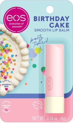 Picture of eos Natural Shea Lip Balm- Birthday Cake, All-Day Moisture, 0.14 oz
