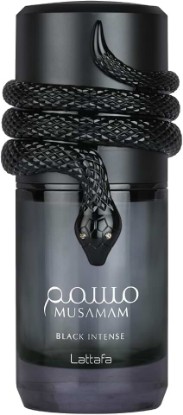 Picture of Lattafa Musamam Black Intense – Spicy, Woody, Amber, Aromatic – Eau de Parfum Spray Long-Lasting Fragrance for Unisex, 3.4 Ounce / 100 ml