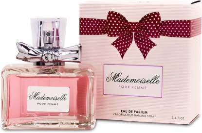 Picture of Mademoiselle Women's Perfume, Gift for Her, Fragrance Gift for Women | Eau De Parfum Spray, Floral & Sweet Scent Beautiful Bottle 100ML for Work Days