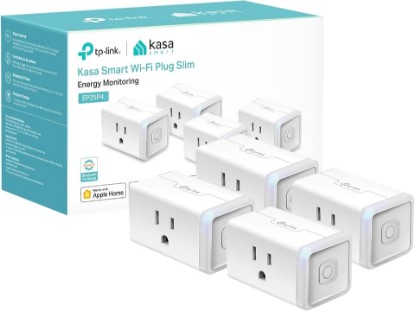 Picture of Kasa Smart Plug Mini 15A, EP25P4, Apple HomeKit Supported | Smart Outlet Works with Siri, Alexa & Google Home, UL Certified, App Control, Scheduling, Timer, 2.4GHz WiFi, No Hub Required
