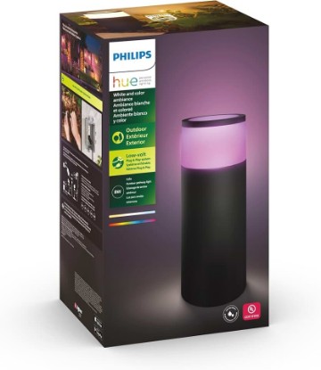 Picture of Philips Hue Calla Outdoor Pathway LED Light, 1-Pack | White & Color Ambiance, Smart LED, Weatherproof Low Voltage, Requires Bridge & Power Supply, Control with App and Voice