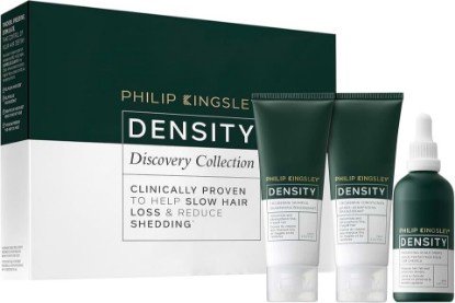 Picture of PHILIP KINGSLEY Density Discovery Collection Set | Thickening Shampoo & Conditioner and Scalp Drops - Hair Thinning & Scalp Care Regime - Strengthen & Volumise