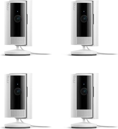 Picture of Ring Indoor Cam, Home or business security in 1080p HD video, 4-pack, White