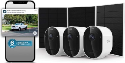 Picture of Arlo Pro Wireless Security Camera 2K HDR (6th Gen) - 3-Cam + 6 Mo Plan | 2K HDR video; Wireless outdoor; Rechargeable removeable battery; AI detection; Emergency Response; 6-mo Secure plan incl.