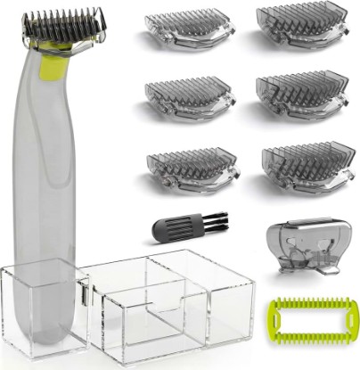 Picture of Guards Kit Plus for OneBlade, 1-6mm Guide Combs, Replacement Body Comb, Protective Cap and Organizer Stand