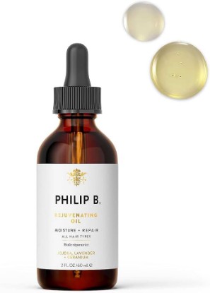 Picture of PHILIP B Rejuvenating Oil, 2 fl. oz. (60 ml) | Moisturize and Repair Dull, Dry Hair, Add Strength and Shine
