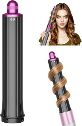 Picture of 30mm/1.2 Inch Curling Barrel for Dyson Airwrap | Long Hair Curling Roller Barrels for Airwrap HS01/05/08, Self-Curling Replacement Attachment for Part No.971888-05, Rose