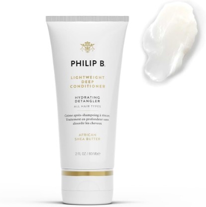 Picture of PHILIP B Lightweight Deep Conditioner, 2 fl. oz. (60 ml) | Travel Size Hydrating Detangler, Adds Moisture, Shine and Smoothness, For All Hair Types