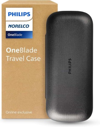 Picture of Philips Norelco OneBlade Travel Case, QP27XX, QP28XX, QP6XXX | Genuine OneBlade Case, Prevents Damage, Fits Handle and Comb, Perfect for Travel, Includes USB-A Cable Slot, QP401/90
