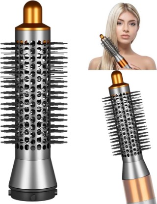 Picture of 20MM Small Round Brush for Dyson Air Wrap Attachments, Gold | Smaller Round Volumizng Brush for Dyson Airwrap Attachment, for Adds Hair Body Shape Volume, Hair Volumizing for NO.971893-03