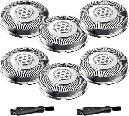 Picture of 6 Pack SH71/52 Replacement Heads for Philips Norelco Series 7000/Angle 5000 Series | SH71 Upgraded Replacement Blades Compatible with Philips Electric Shaving Series 7000 S7311 S7370