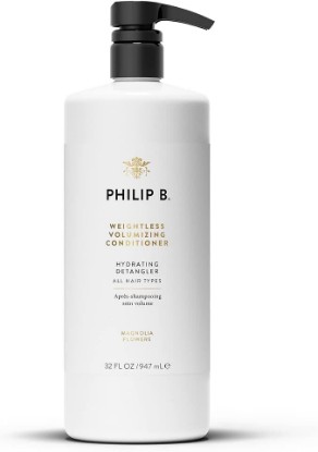Picture of PHILIP B Weightless Volumizing Conditioner, 32 fl. oz. (947 ml) - Ultra-light Hair Detangler, Adds Extra Body and Shine | Ultra-light Hair Detangler, Adds Extra Body and Shine