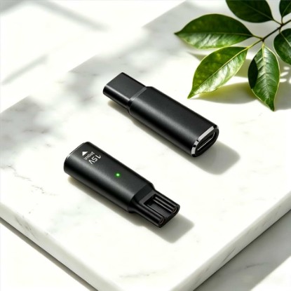 Picture of 15V USB-C Shaver Charging Adapter for Philips Norelco OneBlade (2 Pack) | For Philips Norelco 3000 Series, OneBlade HQ8505 QP6530 QP6510 QP6520. With LED Indicator. Buy 1 get 2.