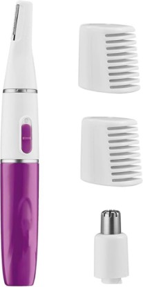 Picture of Conair Facial Trimmer for Women, Pinch-Free Precision, 2 Brow Combs | Battery-operated design with a precision trimmer and a nose and ear trimmer offers pain-free facial hair removal for women