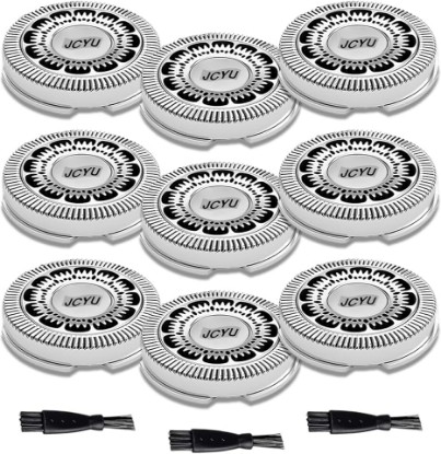 Picture of 9 Pack SH60 Replacement Heads Compatible with Philips Norelco Series 6000 Electric Shavers, Precision Blades for S6810/82 S6850/85 S6880/81 Razors(Silver)