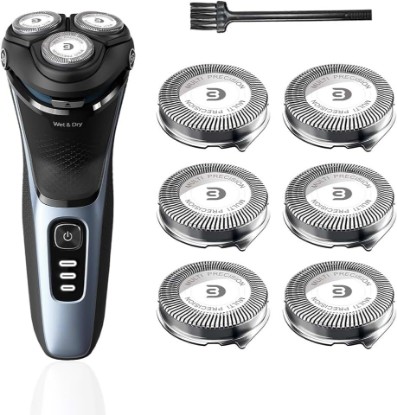 Picture of SH30 Replacement Heads for Philips Norelco Series 3000, 6-Piece Set | SH30 Blades for Compatible with Philips Norelco Series 3000 (3600/3900), Series 2000(2600/2400/2100)