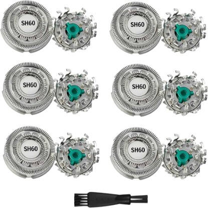 Picture of SH60 Replacement Shaver Heads Compatible with Philips Norelco Series 6000 | SH60 Replacement Shaver Heads Compatible with Philips Norelco 6000 Series Razors, Fits S6880,and all S6xxx electric shaver