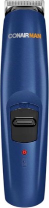 Picture of ConairMAN Beard Trimmer for Men Includes Nose and Ear Hair Trimmer and with 5-Position Comb Attachment, 5 piece Men's Grooming Kit, Battery Operated