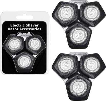 Picture of 2 Pack SH71/50 Shaving Heads, Compatible with Philips Shavers,Black | Compatible with Series S5000 (S5XXX), Series S7000 (S7XXX)