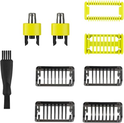 Picture of Adjustable Replacement Trimmer one Blade guards,Adjustable Guide Comb Guard For Philips Norelco one Blade Shaver QP2834 QP2724 QP2630 QP2520 - Includes 2 Nose Trimmers - Guide Comb 1/2/3/5 mm(8 Pcs)