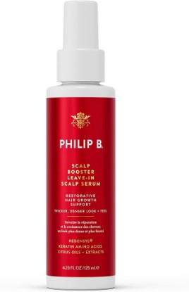 Picture of PHILIP B Scalp Booster Leave-In Scalp Serum, 4.23 Oz | Scalp Treatment for Thicker, Denser Looking Hair - Made with Redensyl, Keratin Amino Acids and Salicylic Acid