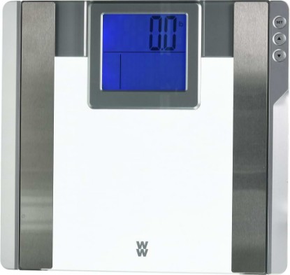 Picture of Weight Watchers Scales by Conair Scale for Body Weight, Digital Bathroom Scale with Body Fat and BMI in Large Display Clear