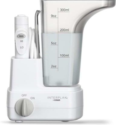 Picture of Interplak by Conair Compact Water Flosser, Travel Water Flosser, Battery Operated, Oral Irrigator for Powerful Deep Clean