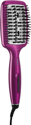 Picture of Conair Diamond-Infused Ceramic Smoothing Hot Brush/Straightening Brush, Pink, 400 Degree High-Heat with 3 Settings