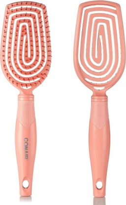 Picture of Conair Scalp Care Detangling hairbrush - Curly Hair Brush - Scalp Massager - hairbrushes for women & men - detangler for all lengths - can use wet or dry - Standard