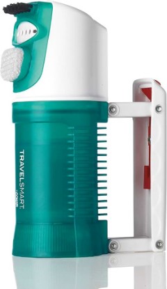 Picture of Conair Travel Steamer for Clothes - Mini Garment Steamer, Fabric Steamer in Green by Travel Smart - Packable in Carry On Luggage - Dual Voltage