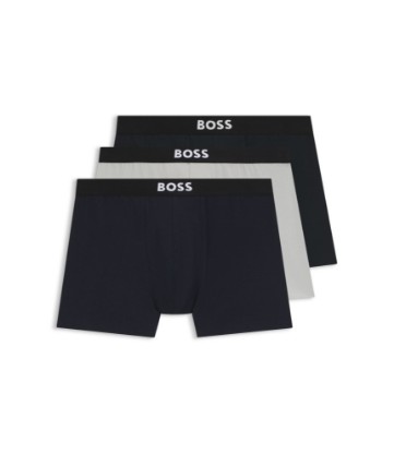 BOSS ONE three-pack of logo-waistband boxer briefs