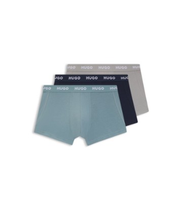 Three-pack trunks with jacquard logo waistband