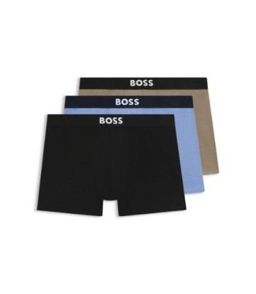 BOSS ONE three-pack of logo-waistband boxer briefs