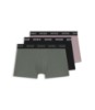 Three-pack trunks with jacquard logo waistband
