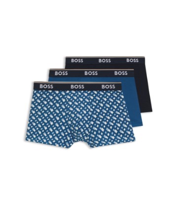 Three-pack of logo-detail trunks in stretch cotton