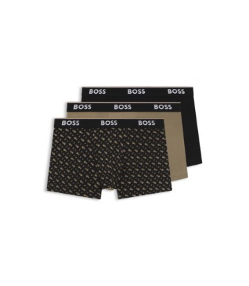 Three-pack of logo-detail trunks in stretch cotton