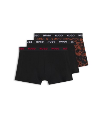 Three-pack of stretch-cotton trunks with logo waistband