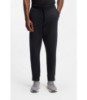 Stretch-cotton track pants with logo print