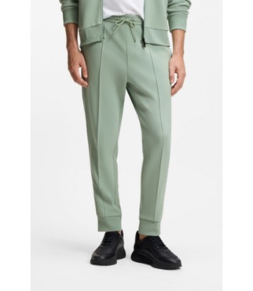 Piping-detail tracksuit bottoms in a cotton blend